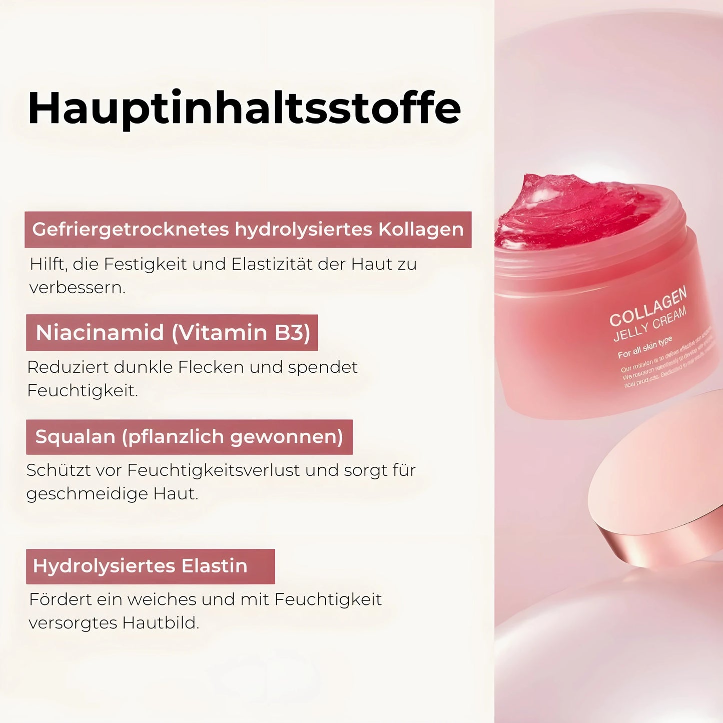 Selavina - K-Beauty Kollagen Niacinamid Jelly-Gesichtscreme