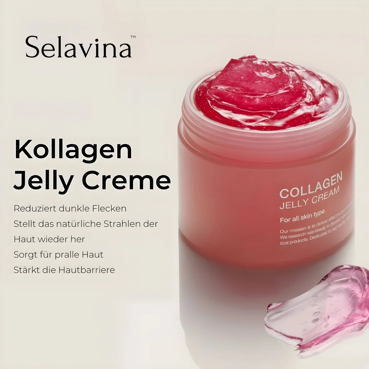 Selavina - K-Beauty Kollagen Niacinamid Jelly-Gesichtscreme