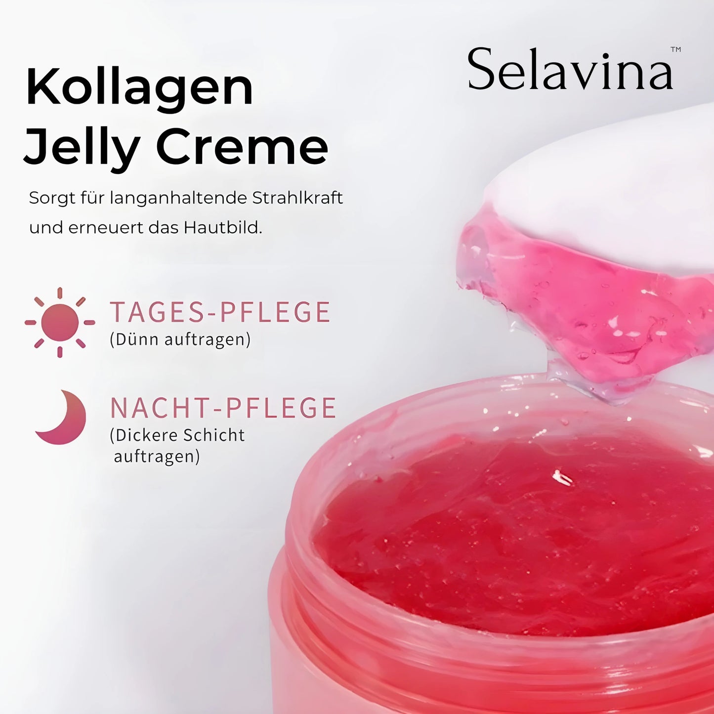 Selavina - K-Beauty Kollagen Niacinamid Jelly-Gesichtscreme